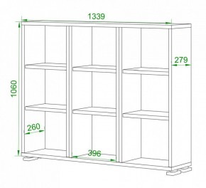 Стеллаж Домино ПУ-60-1 в Губахе - gubaha.mebel24.online | фото 2