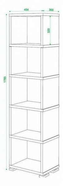 Стеллаж Домино СБ-15/5 в Губахе - gubaha.mebel24.online | фото 3