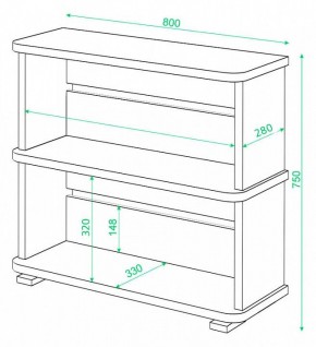 Стеллаж Домино СБ-25/2 в Губахе - gubaha.mebel24.online | фото 2