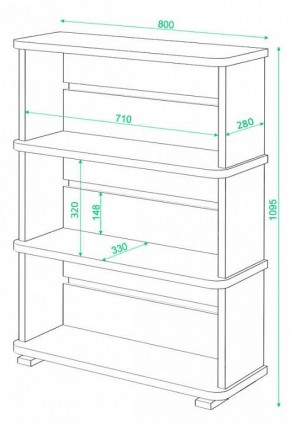 Стеллаж Домино СБ-25/3 в Губахе - gubaha.mebel24.online | фото 2