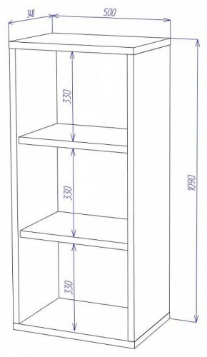 Стеллаж Домино СУ(ш1в1) в Губахе - gubaha.mebel24.online | фото 2