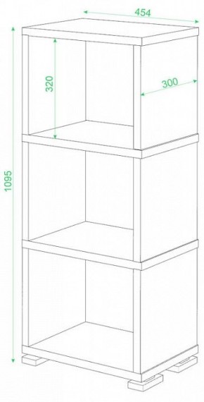 Стеллаж-колонка Домино Лайт СБ-15/3 в Губахе - gubaha.mebel24.online | фото 2