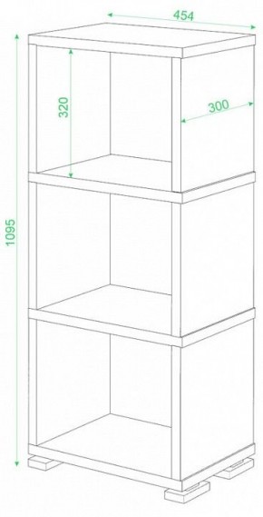 Стеллаж-колонка Домино СБ-15/3 в Губахе - gubaha.mebel24.online | фото 3