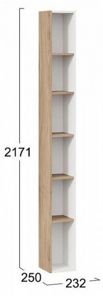 Стеллаж-колонка Порто ТД-393.07.25 в Губахе - gubaha.mebel24.online | фото 5