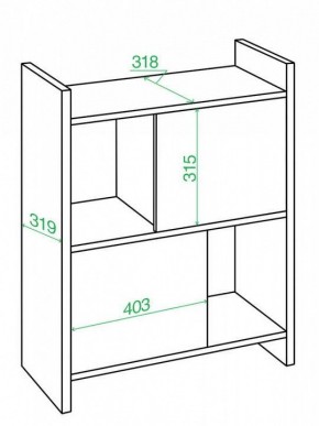 Стеллаж комбинированный Домино Лайт СТЛ-3Н в Губахе - gubaha.mebel24.online | фото 3