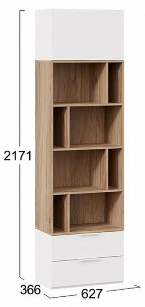 Стеллаж комбинированный Порто Исп. 2 ТД-393.07.20 в Губахе - gubaha.mebel24.online | фото 5