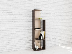 Стеллаж Ромео-6 Дуб молочный/Венге в Губахе - gubaha.mebel24.online | фото