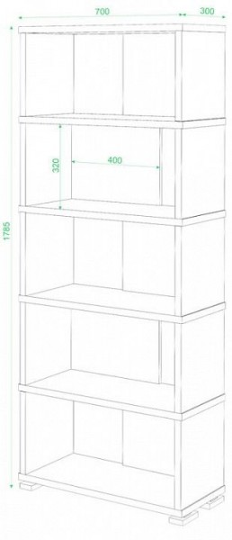 Стеллаж СБ-10/5 в Губахе - gubaha.mebel24.online | фото 2