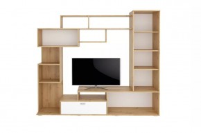 Стенка Диско (СТЛ.150.01) Дуб дикий/Белый в Губахе - gubaha.mebel24.online | фото 2