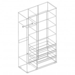 СТИЛ Шкаф 3-ств с 3 ящиками в Губахе - gubaha.mebel24.online | фото 2