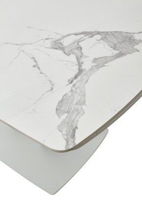 Стол ALATRI 120 GLOSS STATUARIO WHITE SOLID CERAMIC / WHITE, ®DISAUR в Губахе - gubaha.mebel24.online | фото 10