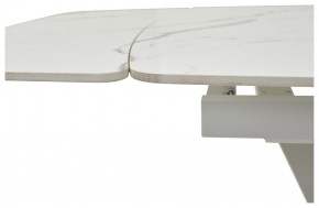 Стол ALATRI 120 GLOSS STATUARIO WHITE SOLID CERAMIC / WHITE, ®DISAUR в Губахе - gubaha.mebel24.online | фото 3