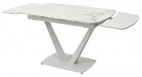 Стол ALATRI 120 GLOSS STATUARIO WHITE SOLID CERAMIC / WHITE, ®DISAUR в Губахе - gubaha.mebel24.online | фото 9