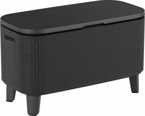 Стол Беви Бар (Bevy Bar Large Cool Bar), графит в Губахе - gubaha.mebel24.online | фото 2