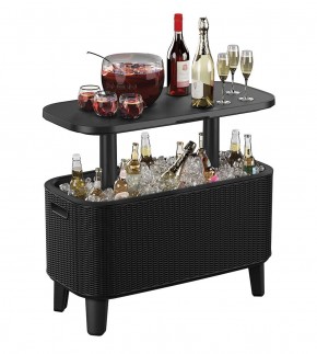 Стол Беви Бар (Bevy Bar Large Cool Bar), графит в Губахе - gubaha.mebel24.online | фото 3