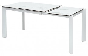 Стол CORNER 120 MATTE STATUARIO Белый мрамор матовый керамика, стекло/ белый каркас, ®DISAUR в Губахе - gubaha.mebel24.online | фото 4