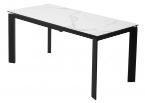 Стол CORNER 120 MATTE STATUARIO Белый мрамор матовый керамика, стекло/ черный каркас, ®DISAUR в Губахе - gubaha.mebel24.online | фото 6
