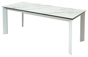 Стол CREMONA 160 KL-188 Контрастный мрамор / белый каркас, ®DISAUR в Губахе - gubaha.mebel24.online | фото 3