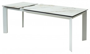 Стол CREMONA 160 KL-188 Контрастный мрамор / белый каркас, ®DISAUR в Губахе - gubaha.mebel24.online | фото 6