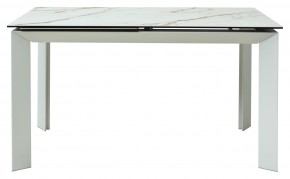 Стол CREMONA 160 KL-188 Контрастный мрамор / белый каркас, ®DISAUR в Губахе - gubaha.mebel24.online | фото 8