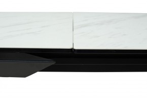 Стол CREMONA 160 KL-99 Белый мрамор матовый, итальянская керамика / черный каркас, ®DISAUR в Губахе - gubaha.mebel24.online | фото 4