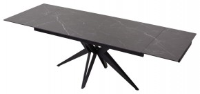 Стол FORIO 160 MATT BLACK MARBLE SOLID CERAMIC / BLACK, ®DISAUR в Губахе - gubaha.mebel24.online | фото 5