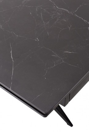 Стол FORIO 160 MATT BLACK MARBLE SOLID CERAMIC / BLACK, ®DISAUR в Губахе - gubaha.mebel24.online | фото 9