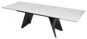 Стол IVAR 200 MARBLES KL-99 Белый мрамор, итальянская керамика, ®DISAUR в Губахе - gubaha.mebel24.online | фото 1