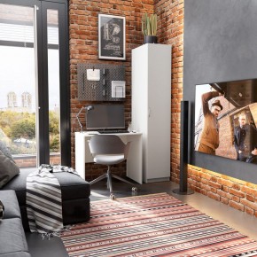 Стол КАСТОР письменный 80х50, цвет белый в Губахе - gubaha.mebel24.online | фото
