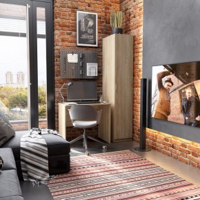 Стол КАСТОР письменный 80х50, цвет Дуб Сонома в Губахе - gubaha.mebel24.online | фото 3