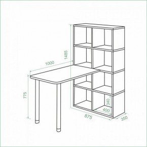 Стол компьютерный Bartolo в Губахе - gubaha.mebel24.online | фото 3