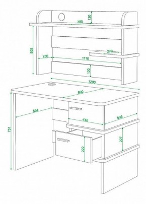 Стол компьютерный Домино нельсон СД-15 в Губахе - gubaha.mebel24.online | фото 3