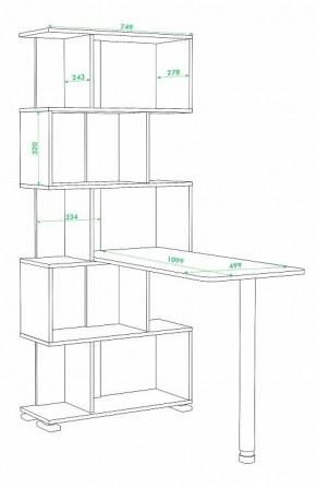 Стол компьютерный Домино нельсон СЛ-5СТ в Губахе - gubaha.mebel24.online | фото 3