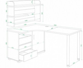 Стол компьютерный Домино нельсон СР-145М в Губахе - gubaha.mebel24.online | фото 2