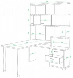 Стол компьютерный Домино нельсон СР-420/130 в Губахе - gubaha.mebel24.online | фото 2