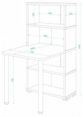 Стол компьютерный Домино СБ-10М/4 в Губахе - gubaha.mebel24.online | фото 2