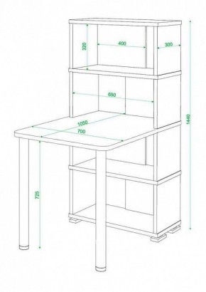 Стол компьютерный Домино СБ-10М4 в Губахе - gubaha.mebel24.online | фото 3