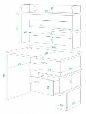 Стол компьютерный Домино СД-15 в Губахе - gubaha.mebel24.online | фото 2