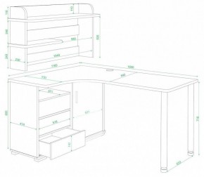 Стол компьютерный Домино СР-145М в Губахе - gubaha.mebel24.online | фото 3