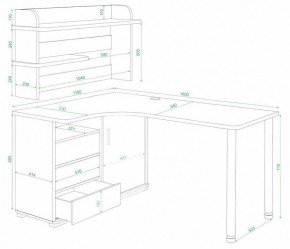 Стол компьютерный Домино СР-145М в Губахе - gubaha.mebel24.online | фото 3