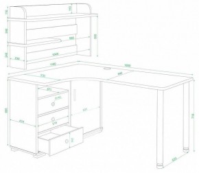 Стол компьютерный Домино СР-165М в Губахе - gubaha.mebel24.online | фото 2