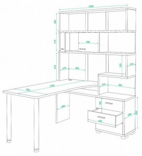 Стол компьютерный Домино СР-420/130 в Губахе - gubaha.mebel24.online | фото 2