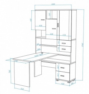 Стол компьютерный Домино СР-620/140 в Губахе - gubaha.mebel24.online | фото 3