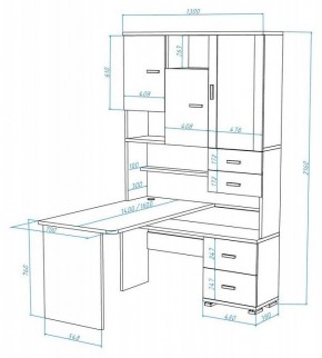 Стол компьютерный Домино СР-620/140 в Губахе - gubaha.mebel24.online | фото 2