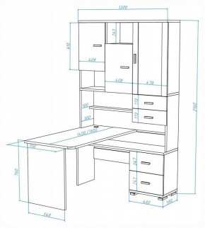 Стол компьютерный Домино СР-620-160 в Губахе - gubaha.mebel24.online | фото 2