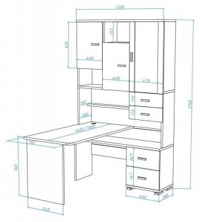 Стол компьютерный Домино СР-620/180 в Губахе - gubaha.mebel24.online | фото 2