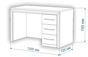 Стол компьютерный Нобиле СтЯ130+НСт130Д в Губахе - gubaha.mebel24.online | фото 3