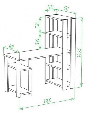 Стол компьютерный Slim СТН-145/130 в Губахе - gubaha.mebel24.online | фото 3