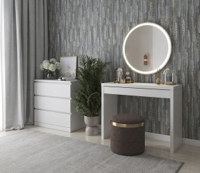Стол косметический Энкель 100 белый в Губахе - gubaha.mebel24.online | фото 4