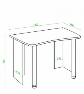 Стол офисный Домино Лайт СКЛ-Софт120 в Губахе - gubaha.mebel24.online | фото 3